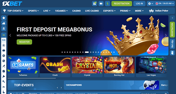 1xBet official website