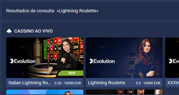 Encontre Lightning Roulette